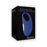 Adam & Eve Rechargeable Couples Penis Ring - Blue