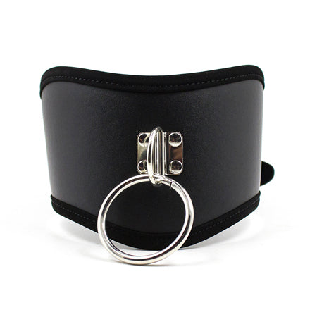Plesur PVC Adjustable Posture Collar With O-Ring Black Bag Packaging