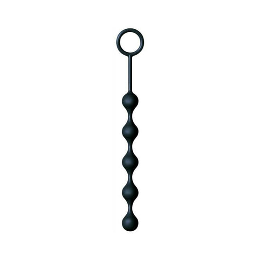 The Nines S Drops Silicone Anal Beads Black
