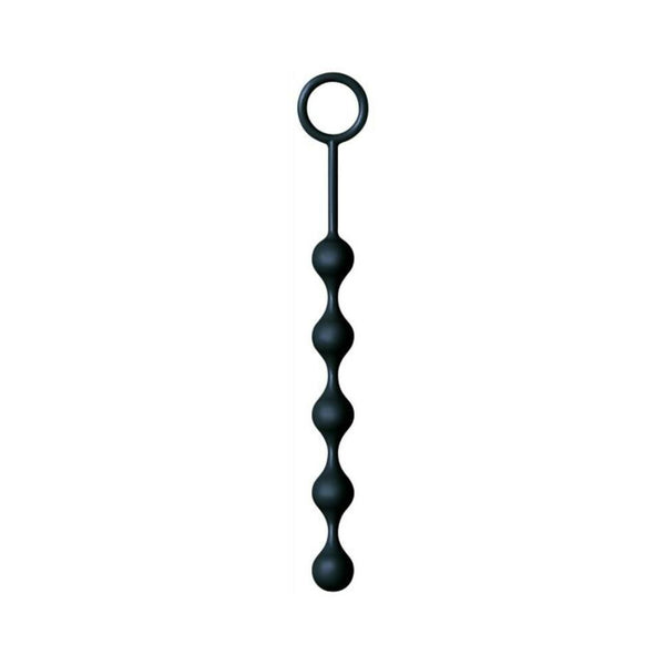 The Nines S Drops Silicone Anal Beads Black