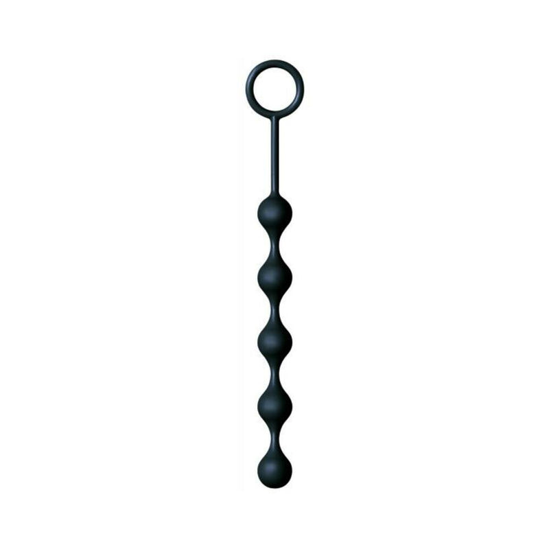 The Nines S Drops Silicone Anal Beads Black
