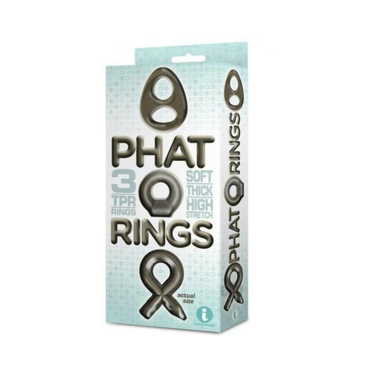 The 9's Phat Rings Smoke 2 Chunky Cock Rings