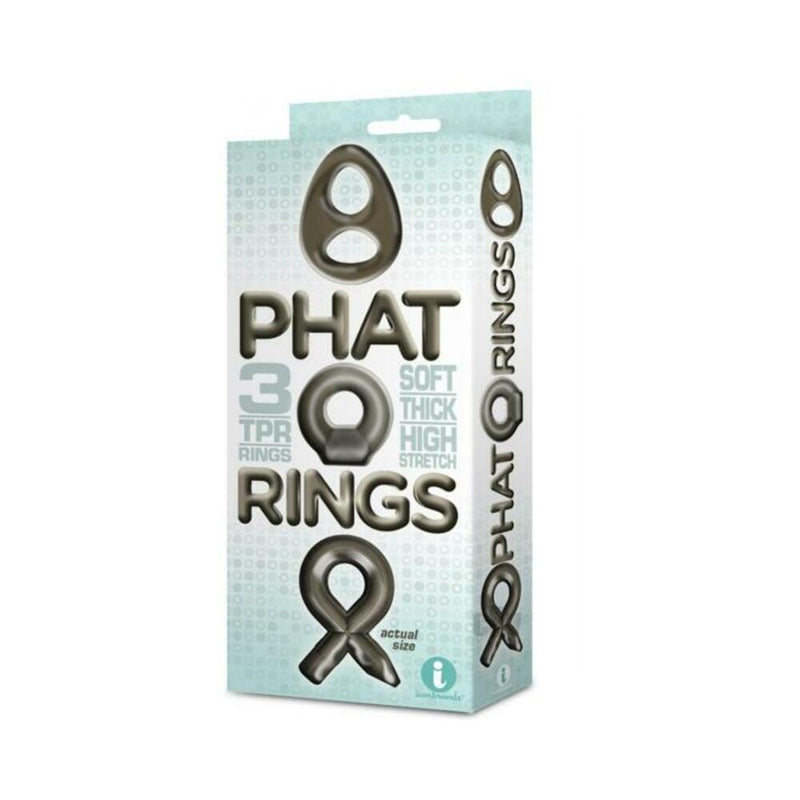 The 9's Phat Rings Smoke 2 Chunky Cock Rings