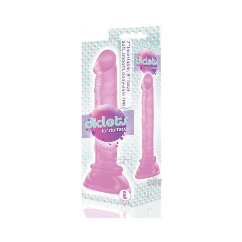 The 9's Diclets 8" Jelly Tpr Dong Pink