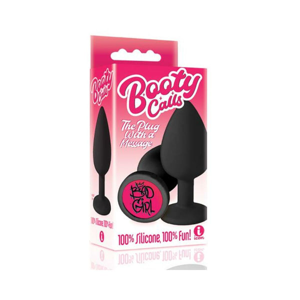 The 9's Booty Call Silicone Butt Plug Black Bad Girl