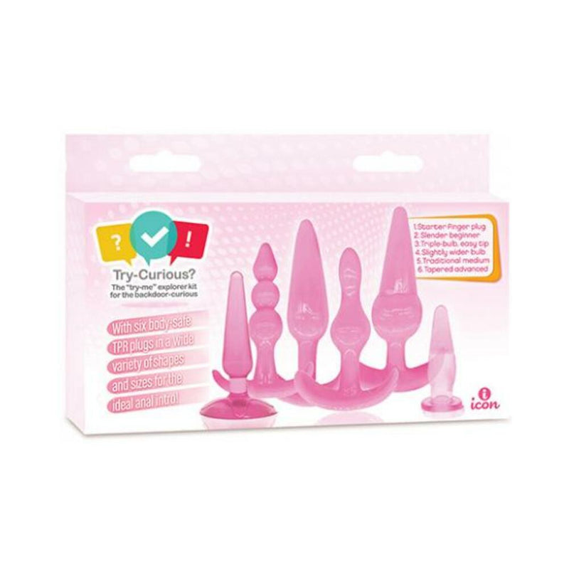 Try-curious Anal Plug Kit Pink