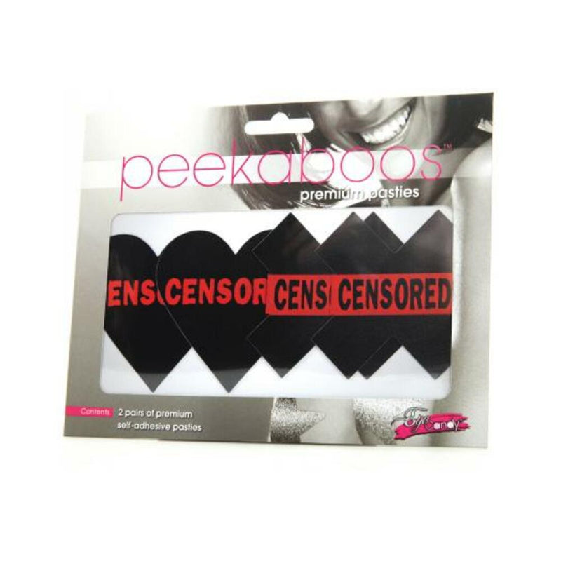 Peekaboos Censored Hearts & X - Pack Of 2