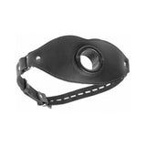 Feeder Locking Open Mouth Gag Black Leather O/S