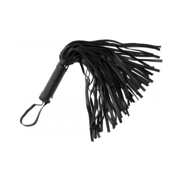 Pleather Pleasure Mini Flogger Black