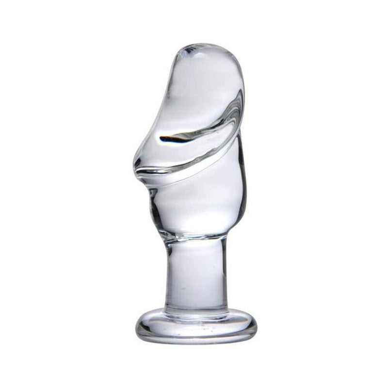 Asvini Glass Penis Anal Plug Clear