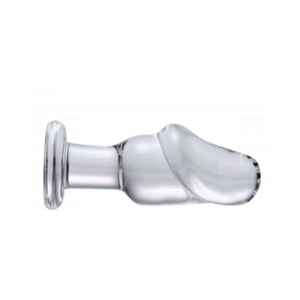 Asvini Glass Penis Anal Plug Clear