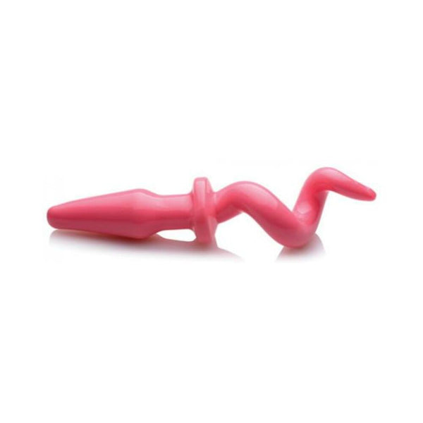 Piggy Tail Butt Plug Pink