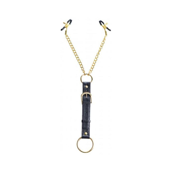 Penitentiary Nipple Clamps And Cock Ring Set