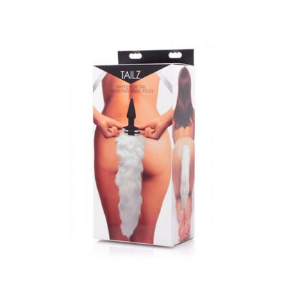 Foxxxy Fanny Tail Vibe White Anal Plug