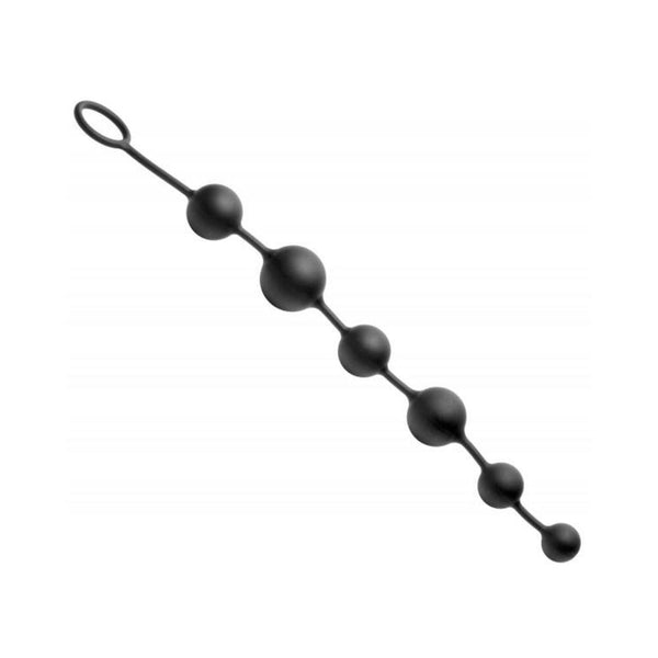 Serpent 6 Silicone Beads Of Pleasure Black