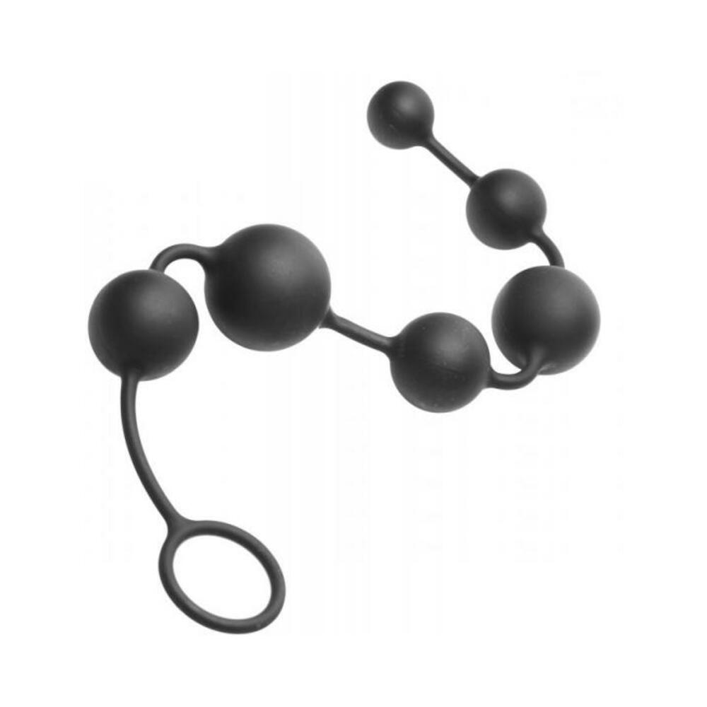 Serpent 6 Silicone Beads Of Pleasure Black