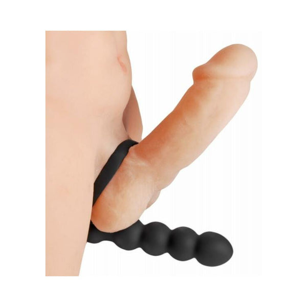 Double Fun Cock Ring With Double Penetration Vibe