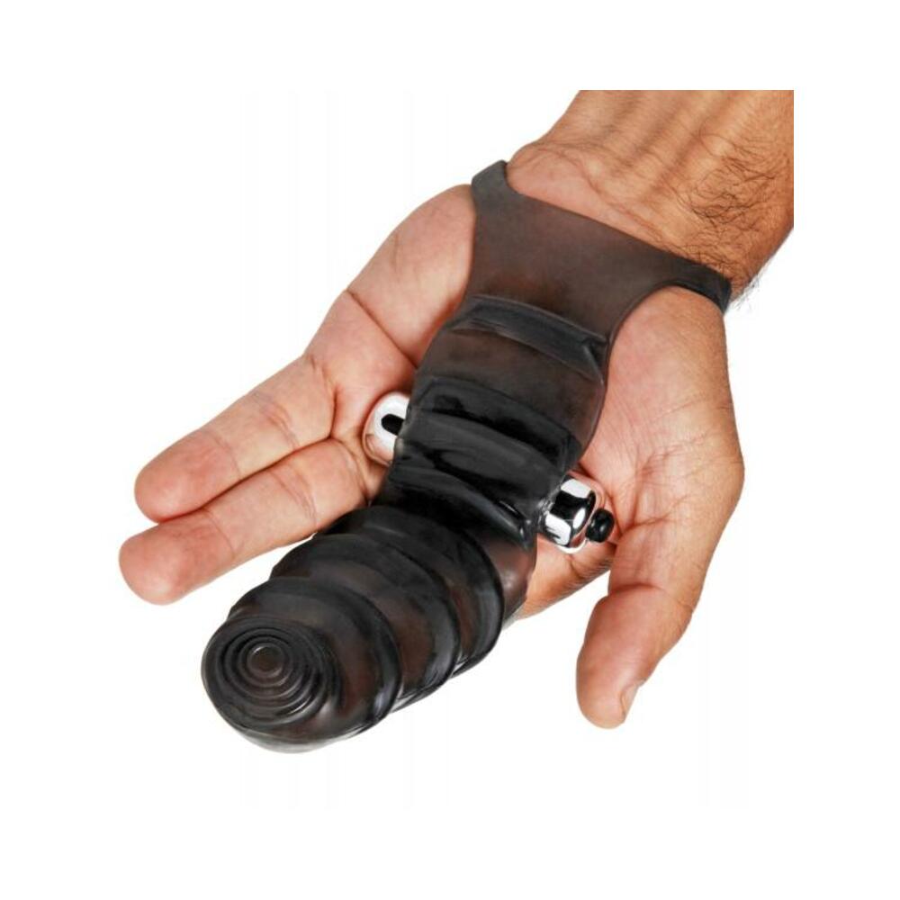 Bang Bang G-Spot Vibrating Finger Glove Black