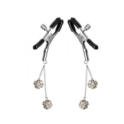 Ornament Adjustable Nipple Clamps Jewel Accents
