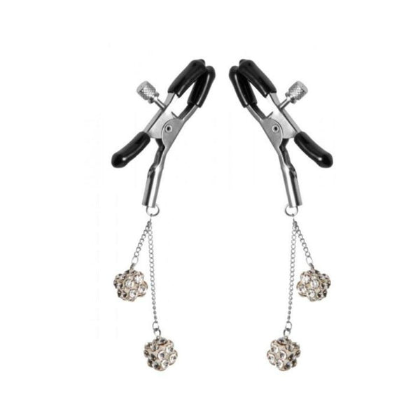 Ornament Adjustable Nipple Clamps Jewel Accents