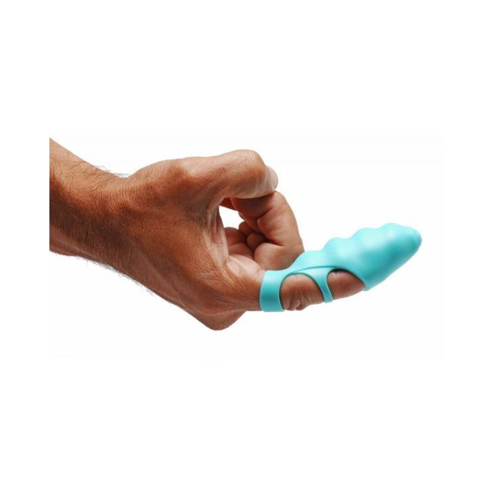 Finger Bang Her Vibe Teal Blue Finger Vibrator