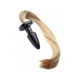 Tailz Pony Tail Blonde Anal Plug Black