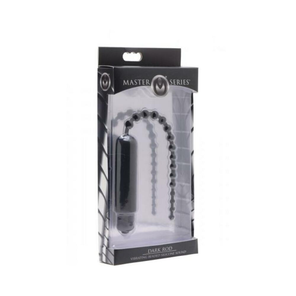 Dark Rod Vibrating Beaded Silicone Sound