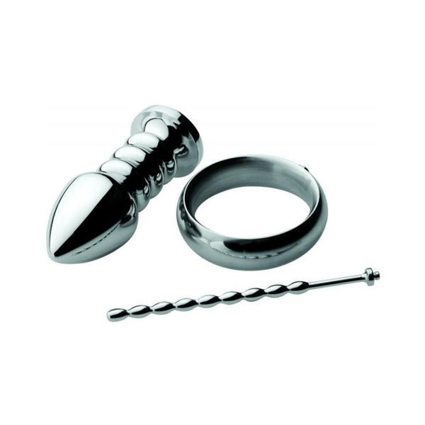 Zeus Deluxe Voltaic For Him Stainless Steel Male E-Stim Kit