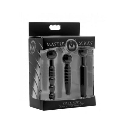 Dark Rods 3-pc Penis Plug Set Silicone