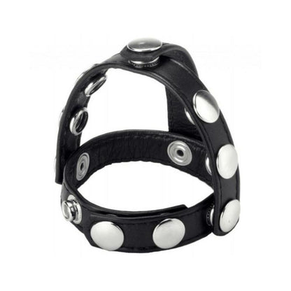 Strict Snap On Cock And Ball Harness Black