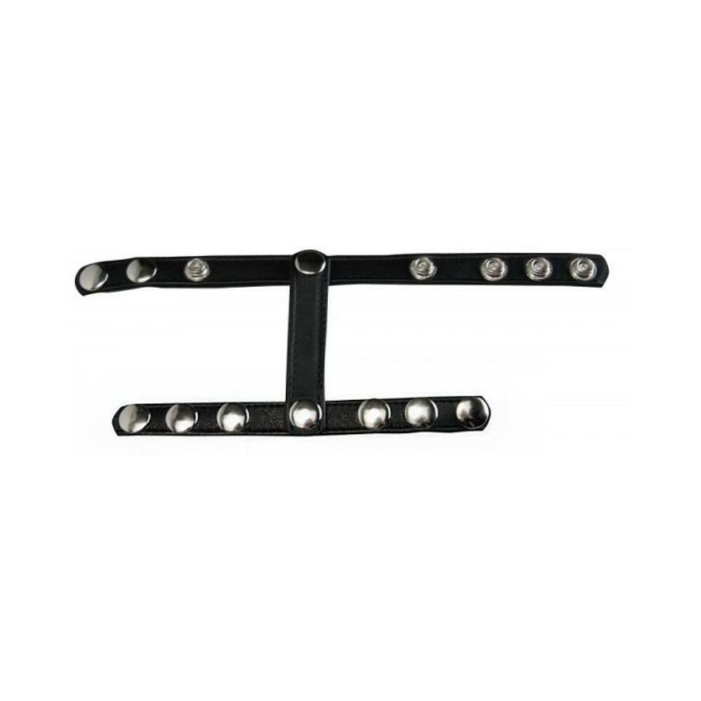Strict Snap On Cock And Ball Harness Black