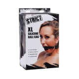 Strict XL 2 Inches Silicone Ball Gag Black O/S
