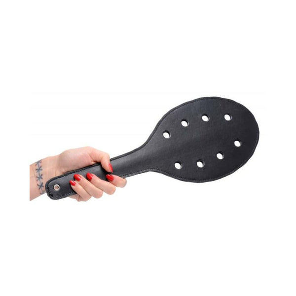 Spanking Rounded Paddle With Holes Black