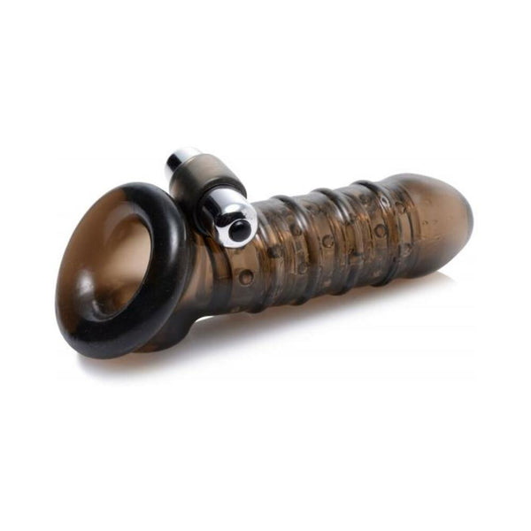 Vibrating Girth Enhancing Sheath Black