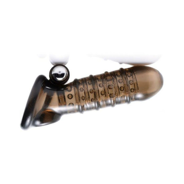 Vibrating Girth Enhancing Sheath Black
