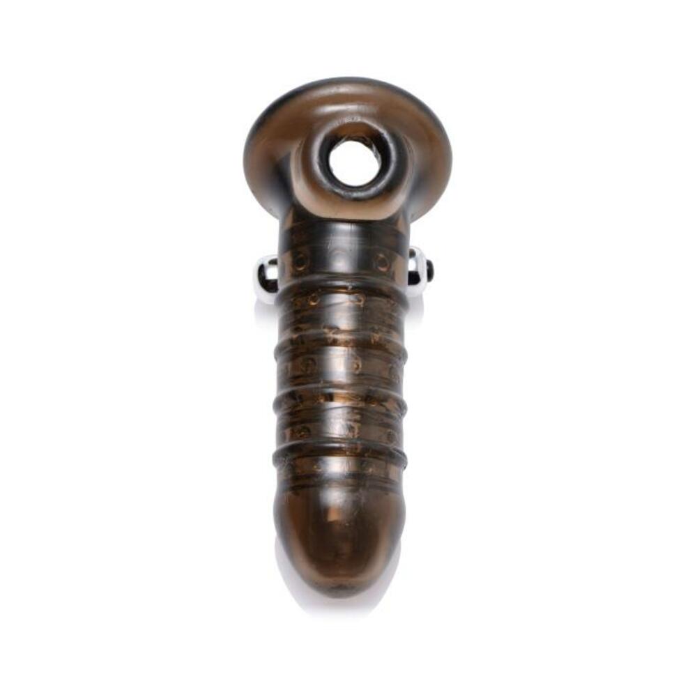 Vibrating Girth Enhancing Sheath Black