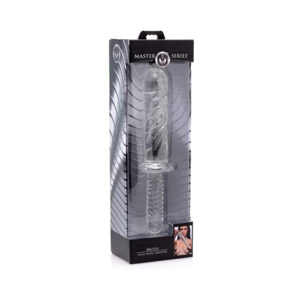 Brutus Glass Dildo Thruster - Clear
