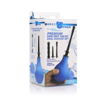 Premium One Way Valve Anal Douche Set