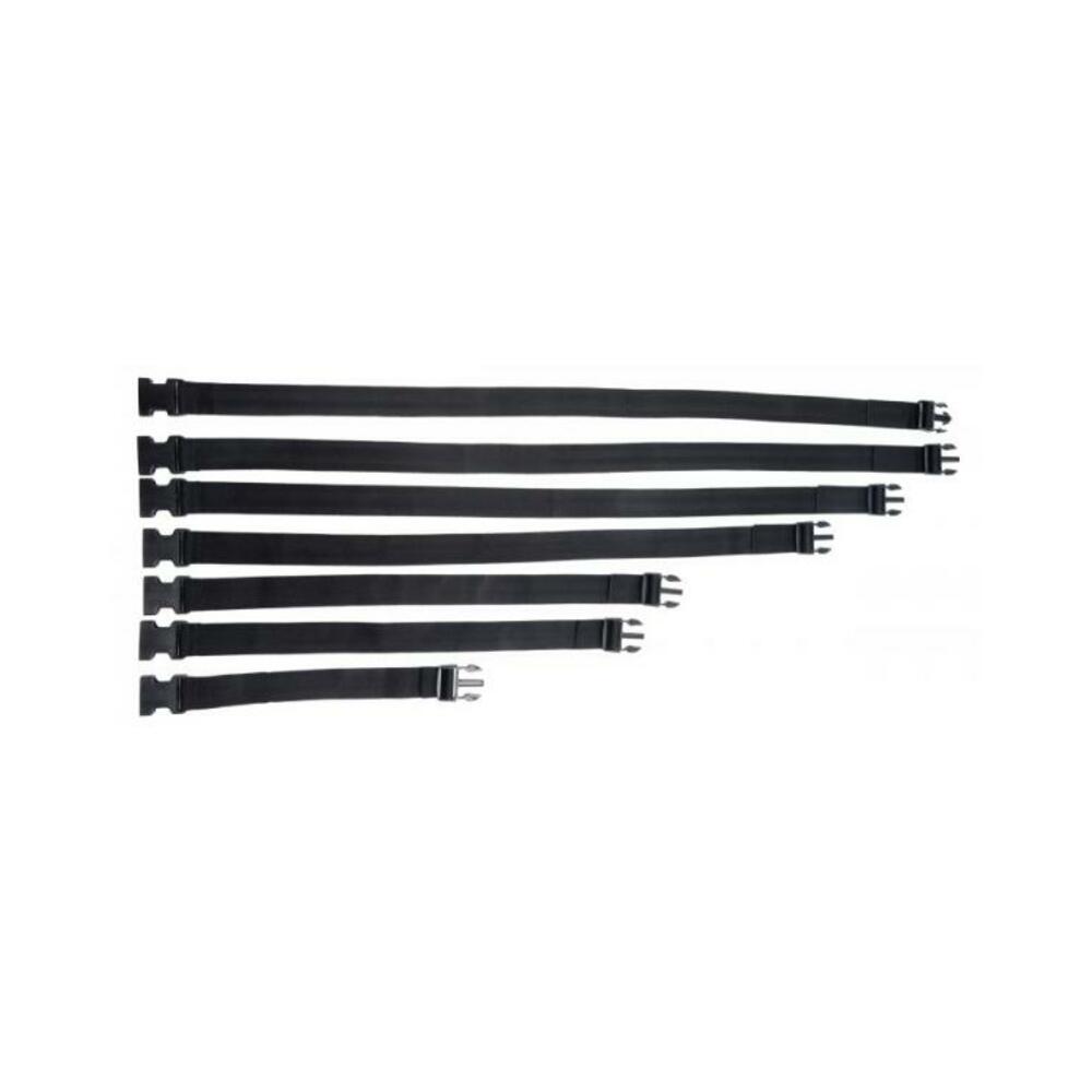 Subdued Full Body Straps Nylon Restraints Black
