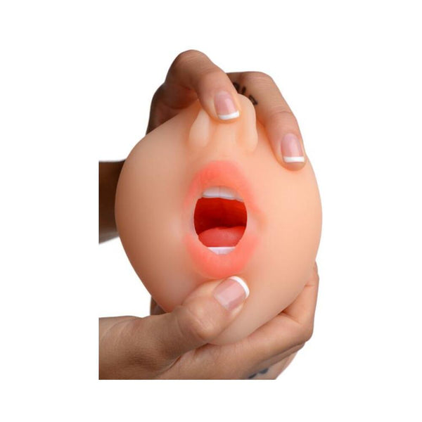 Sarah's Sexy Mouth Blow Job Stroker Beige