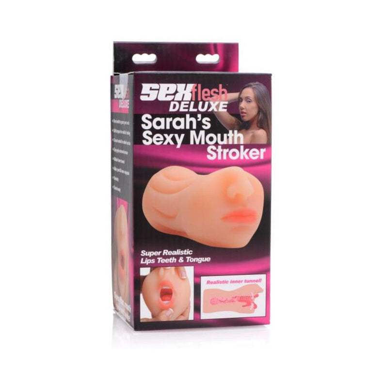 Sarah's Sexy Mouth Blow Job Stroker Beige