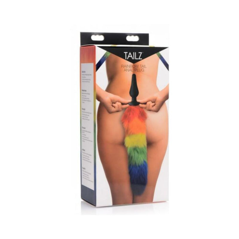 Tailz Rainbow Tail Silicone Butt Plug