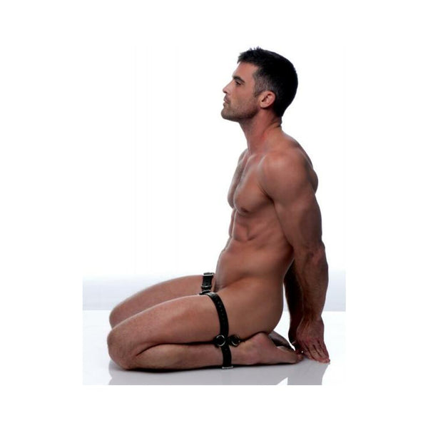 Frog Tie Kneeling Bondage Restraint System Black
