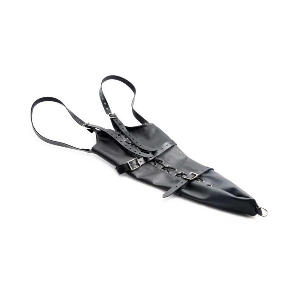Full Sleeve Armbinder Black Leather Restraint