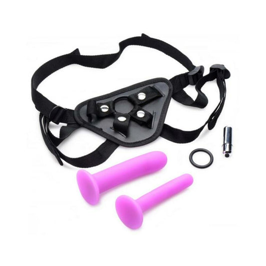Double-G Deluxe Vibrating Strap On Kit
