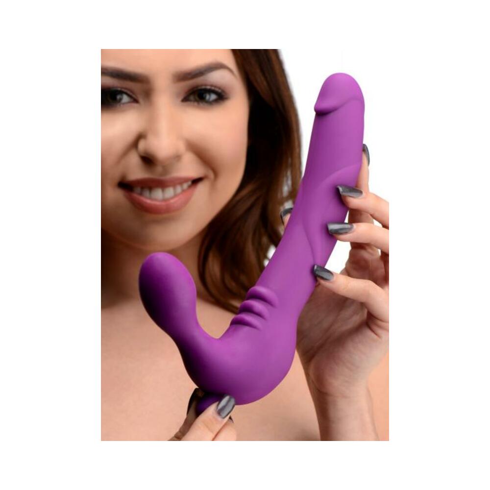 Royal Revolver Vibrating Strapless Silicone Strap On Dildo