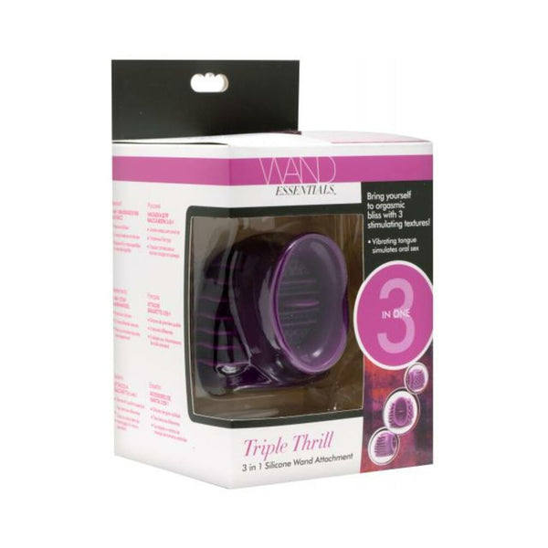 Triple Thrill 3 In 1 Silicone Wand Attachment