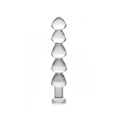 Drops Anal Links Glass Dildo Clear