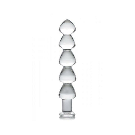 Drops Anal Links Glass Dildo Clear