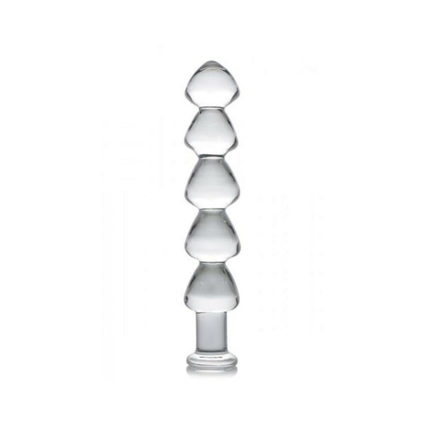Drops Anal Links Glass Dildo Clear